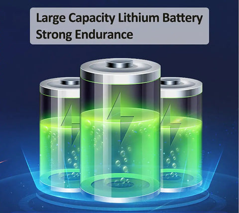 Large capacity lithium batteries symbolizing strong endurance for JUDYSSY 1000W Solar Street Lights Outdoor.