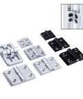 Heavy Duty Ball Bearing Door Hinges For Aluminum Profiles 2020 3030 4040 Black Stainless Steel Construction Quiet Close With Two Ball Bearings
