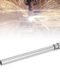 ER11M-150L Straight Shank Collet Chuck Holder for CNC milling with sparks in background, 150mm long shank, precision tooling