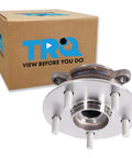 Front Wheel Bearing And Hub Assembly For 2019 2020 2021 2022 2023 Toyota RAV4 Hybrid LE XLE XSE Limited Trims Durable Replacement Hub With Strong Bearings Smooth Rotation Direct Fit Easy DIY Install Long Lasting Performance product shown near TRQ packaging.