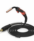 Beast 250Amp MIG Welding Gun Stinger 15Ft Replacement Torch For Lincoln Magnum 250L K533-7 with coiled cable and durable handle