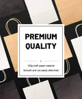 Brown Kraft Gift Bags With Durable Handles 8.25 X 5.9 X 3.15 Inches Pack Of 100 For Small Biz Christmas Weddings Parties