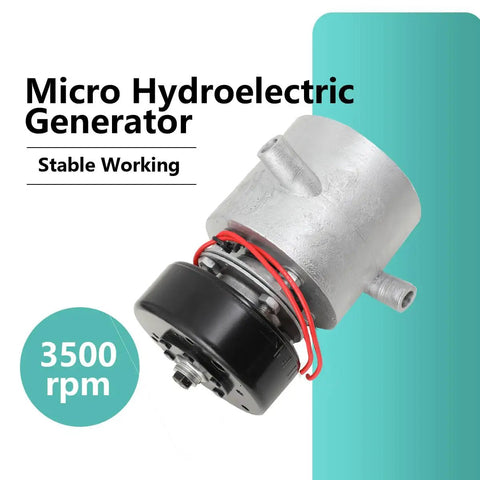 Side view of a 1000W Micro Hydroelectric Water Turbine Generator For Off Grid Power, compact design with 220V three-pipe AC output.