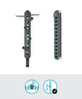Ditch The Mess With This Slick Wall Rack Built For Garden Tools And Hand Pruners, durable vertical 50cm organizer with multiple slots.