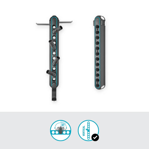 Ditch The Mess With This Slick Wall Rack Built For Garden Tools And Hand Pruners, durable vertical 50cm organizer with multiple slots.