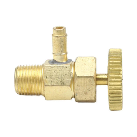 Fuel Bleeder Valve For Injector Pump Replacement, Engine Compatible Part 6598102, brass metal valve with threaded fitting