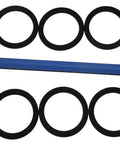 3/4 Inch NPS K Valve DIN Valve Neck Viton 214 O Ring Set, 10 Pieces, with blue o-ring pick, oxygen compatible, scuba gear.
