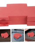 Snap On Aerosol Fire Extinguisher Housing 4 Pack For Heavy Duty Industrial Electrical Panels, red covers close-up view.