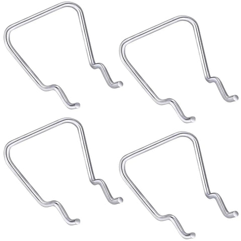 Stainless Steel Double Loop Pegboard Hooks Set For Plier Holders 16 Piece Heavy Duty Tool Organizer Display Hooks