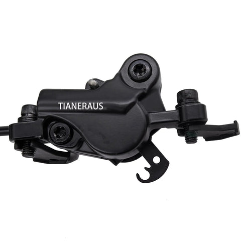Mountain Bike Hydraulic Brakes 2 Pistons Left Front 1000mm Right Rear 2000mm Cable Lengths PM Adapter Aluminum Alloy Pro Grade