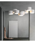 Top Tier Led Pendant Light With Built Tough Iron Frame And Easy Dimmable Toggle Perfect For Kitchens Or Living Rooms Featuring Scratch Resistant Paint And Warm Acrylic Shades That Slap Some Serious Style On Your Main Space, showcasing multiple white shades.