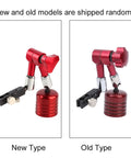 Pro Grade Heavy Duty Magnetic Base Stand For Dial Indicators With 50kg Pull, red holder, new and old models comparison