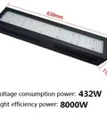 Top Notch Led Uv Curing Light At 8000W with dimensions 630mm x 130mm, designed for resin hardening and PCB repair.