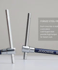 8mm detail of 10 Piece Metric 3 Way T Type Hex Wrench Set With Sliding Top And Detent Ball Lock Converts To L Shape For Maximum Leverage