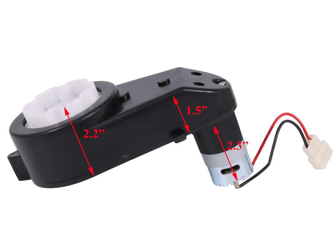 Turbocharged Two Pack Kids Ride On Car Gearbox 550 12V Motor 12000RPM High Speed Drive Engine with wiring connectors