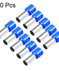 Blue Copper AWG4 Wire Ferrules Insulated Terminal Ends VE25-16 10Pcs Crimp Connectors Kit displayed against white background