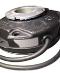 Industrial Magnetic Powder Clutch And Electromagnetic Brake BFK458-10E close-up showing durable casing and wiring.