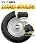 Flat Free 11x6.00-5 Lawn Mower Tire And Wheel Set For Zero Turn Mowers Built Tough 400 lb load solid flat-free tire