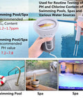 2 In 1 Water Tester For Pools And Spas Handheld CL2 Level Meter With Probe showing fast accurate readings near pool