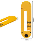 Heavy Duty Dado Throat Plate For 10 Inch Job Site Table Saw tough yellow replacement throat board measuring 13.58x3.68 inches.