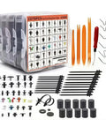 Jeep Cherokee KL Bumper Clip Kit 2275Pcs Heavy Duty Push Type Retainers For 2013-2023 Cherokee KL Auto Trim Fasteners Set Save Time And Money No Tool Needed Durable Interior And Exterior Clip Replacement, assorted clips in organizer case
