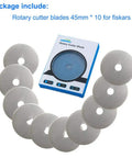 45mm Rotary Cutter Blades Pack Of 10 for DIY Quilting Sewing And Crafts Fits Fiskars Olfa Martelli Dremel