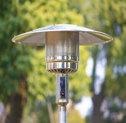 Patio Heater Reflector Shield 33 Inch Diameter Top Dome Replacement Part For Propane Outdoor Heaters Universal 3 Hole Mount