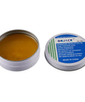 Open tin of Rosin Solder Flux Paste For Electronics 50g Anti Oxidation Easy Tinning Smooth Solder Flow Non Toxic Non Corrosive