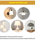Multiple light fixtures showcasing Emergency Rechargeable Light Bulbs Six Pack For Power Outages A21 9W 60W Equiv Battery Operated Bulbs