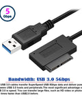 USB 3.0 To Slimline 13pin SATA External Optical Drive Adapter Cable For Laptop CD DVD ROM Plug And Play No External Power Needed Boot From External Drive Works With Laptop Caddies And USB PCs, black cable