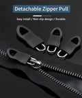 Universal Zipper Pull Replacement Kit 20 Pcs Black Zipper Pulls for Jackets Luggage Backpacks Purses Boots Pants Tents Three Styles Four Sizes
