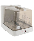 Portable Countertop Dishwasher With Clear Window And Three Auto Wash Modes Fits Four Plates, compact design for easy placement.
