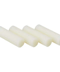 Four off-white 3748 Q hot melt adhesive sticks 5/8 in x 8 in displayed horizontally on a white background.