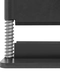 Close-up of Beefy 12 Inch Press Brake Attachment For Hydraulic Shop Presses, heavy duty steel with black finish, ready to use.