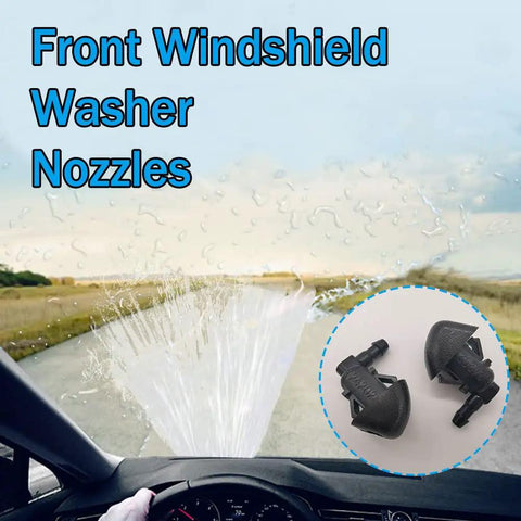 Front Windshield Washer Nozzles Kit For Pilot 2009 To 2012 2014 2015 Direct Fit Replacement with spray effect and nozzles