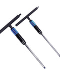 Adjustable T Handle Speed Wrench Set For Quarter Inch And Three Eighth Inch Drives With Two Way Square Drive Spinner Handle