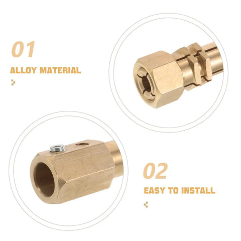Dent Repair Welder Collet For Welder Gun Replacement Locking Chuck Head with alloy material, two angles shown