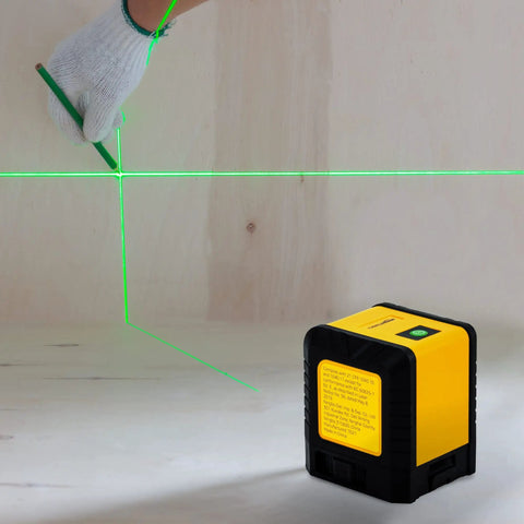 Versatile Laser Level With Horizontal Vertical And Cross Line Beams For Picture Hanging And DIY Home Renovation, 59 Foot Range