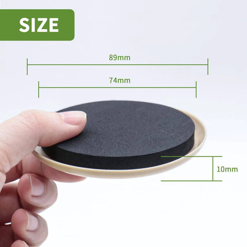 Carpet Furniture Sliders 8 Pack 3 And A Half Inch Move Heavy Furniture Effortlessly One Person Setup Protect Your Floors size view