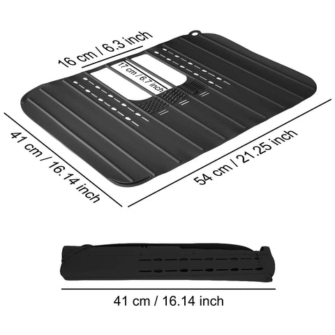 Slick Foldable Sink Cover For Maximum Counter Space Saving With Durable Silicone Build Heat Resistant Design And Quick Roll Bathroom Storage Solution That Hits Different