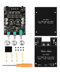 Beefy Bluetooth Five Point Zero Stereo Amplifier Board With Two Channel 100 Watts Per Channel and components layout