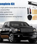 255 LPH High Flow In Tank Fuel Pump Kit With Strainer And Wiring 38mm Body Diameter Universal Fit For Gasoline Vehicles 12V System