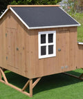 Deluxe Large Wood Chicken Coop For Your Backyard Hen House Fits 4 Big Chickens Or 8 Bantams With 3 Nesting Boxes And Solid Fir Construction