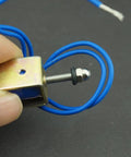 5N 12V DC Push Pull Open Frame Solenoid Electromagnet With Built In Mounting Board Miniature Spring Loaded Actuator For ATM Machines Vending Heavy Duty Industrial Use, close-up