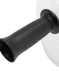Heavy Duty Hole Saw Dust Collector With Secure Rubber Grip detailed view of rubber grip for comfortable handling during drilling tasks.