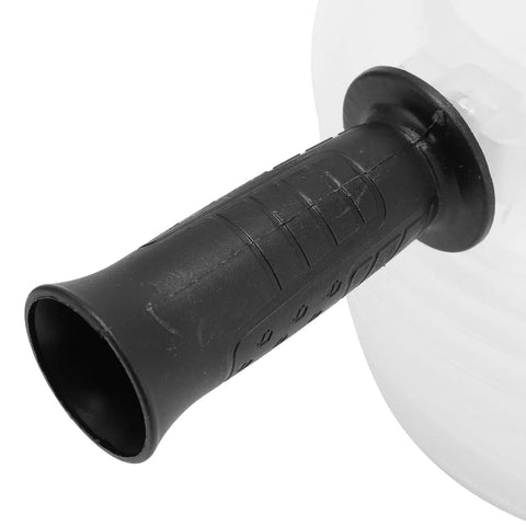 Heavy Duty Hole Saw Dust Collector With Secure Rubber Grip detailed view of rubber grip for comfortable handling during drilling tasks.