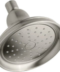 Bancroft Single Function Shower Head With Katalyst Air Induction Tech 5-15/16 Inch Spray Face 1.75 GPM Flow Brushed Nickel Finish
