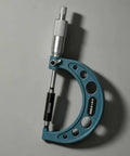 Generic Digital Gauge Precision Caliper Tool Electronic Screen Measurement Device showing knurled thimble, size 50mm.