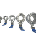 Heavy Duty NPT Female 316 Stainless Steel Full Port Ball Valve With Vinyl Handle, Built To Last, Low Torque Operation, PTFE Seals