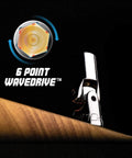 6 point wavedrive feature on 1/4 Inch Drive Universal Socket Set, 5-15 Millimeter Metric, 12-Piece